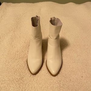 Treasure & Bond White Farrah Studded Booties (7M)